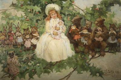 Young Girl in a White Dress