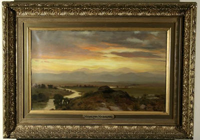 Luminous Sunset on the Rockies