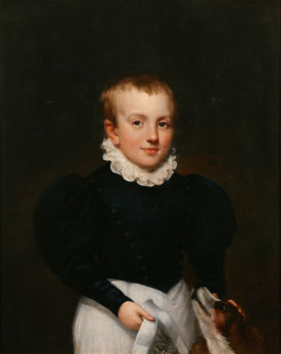 Portrait of a Boy with his Dog