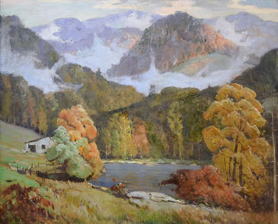 "Along the Pigeon River Near Gatlinburg, Tennessee" by Rudolph Ingerle - Auction record, sale price, and art valuation. Compare with similar artists and explore comparable artworks.