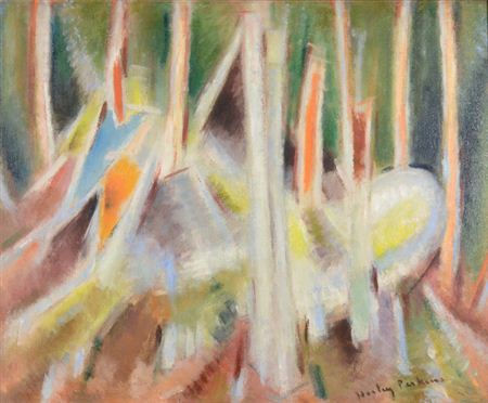 Sample artwork by Harley Manlius Perkins (1883 - 1964), known for portrait, modernist landscape and still life painting - View similar artists and auction records
