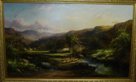 ``A Hillside Village, Perthshire``