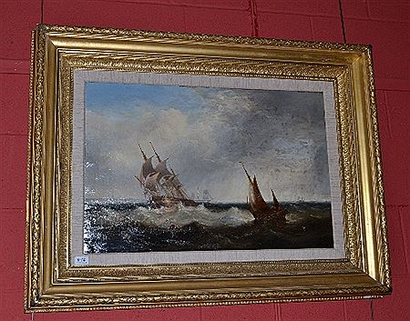 Fishing boats and other shipping with light ships in the Humber Estuary off Spurn Point by John Warkup Swift - Auction record, sale price, and art valuation. Compare with similar artists and explore comparable artworks.
