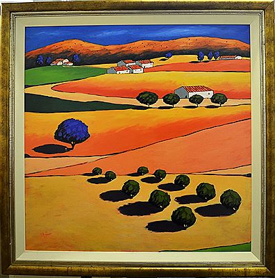An Open Mediterranean Landscape by Richard Pargeter - Auction record, sale price, and art valuation. Compare with similar artists and explore comparable artworks.