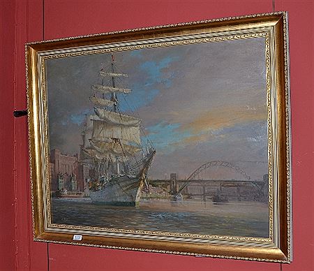 Tall ship on the Tyne