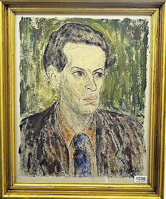 Portrait of John William Melville: Self portrait