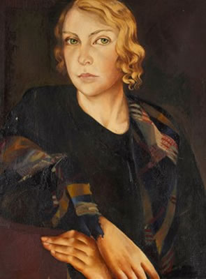 Portrait of Lydia Dmitrievsky: Self-portrait