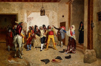 Sample artwork by Joaquin Araujo Y Ruano (1851 - 1894), known for costumbrista and historical scenes - View similar artists and auction records