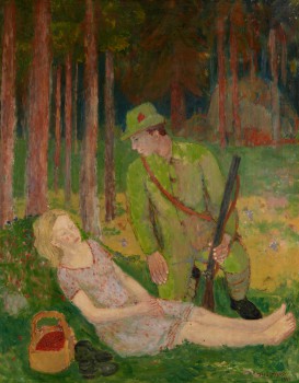 Jägaren och den sovande flickan.