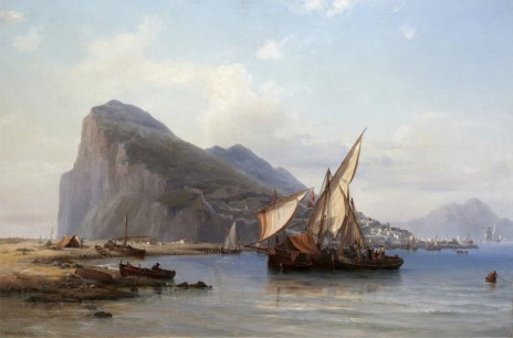 Fiskebåt vid Gibraltar sund