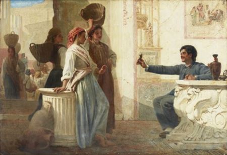 Sydländsk gatuscen med gatuförsäljare. by Frank William Warwick (Francis) Topham Jr - Auction record, sale price, and art valuation. Compare with similar artists and explore comparable artworks.