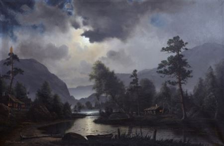 Skymningslandskap
