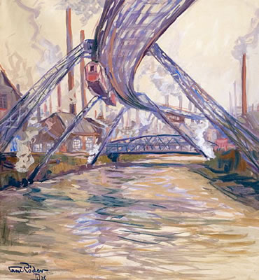 Schwebebahn in Wuppertal. 1928