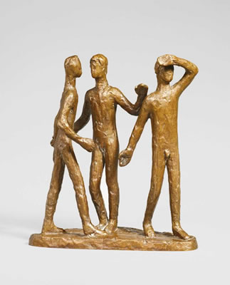 FIGURENGRUPPE (DREI STEHENDE KNABENAKTE) by Zoltan Szekessy - Auction record, sale price, and art valuation. Compare with similar artists and explore comparable artworks.