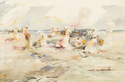 "Marinha com figuras"