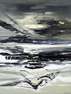 Sample artwork by Claude Georges (1929 - 1988), known for post-war lyrical abstraction, oil on canvas - View similar artists and auction records