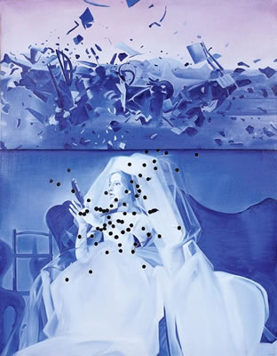 Sample artwork by Jacques Monory (1924 - 2018), known for painting and sculpture - View similar artists and auction records