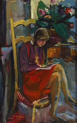 JEUNE FILLE LISANT, 1962