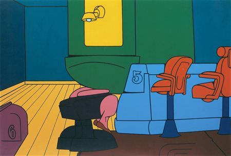INTERNO PUBBLICO 1 by Valerio Adami - Auction record, sale price, and art valuation. Compare with similar artists and explore comparable artworks.