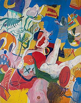 "APPARITION DE LA VIERGE A DES PERSONNAGES DE CARTOONS", 1964
