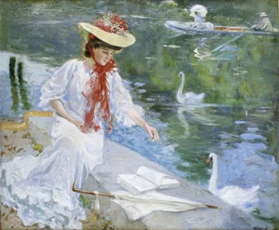 FEMME À L'OMBRELLE
