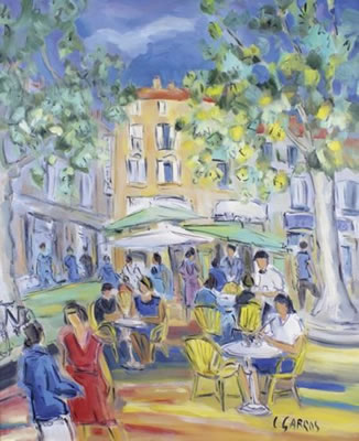 PLACE OMBRAGÉE EN PROVENCE
