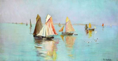 BATEAU DE PÊCHE À LOGUIVY EN BRETAGNE