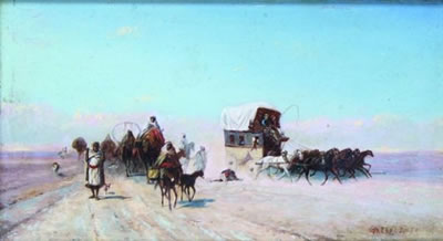 ROUTE DANS LE DÉSERT DE BATNA BISKRA by Jean Fabien Galey - Auction record, sale price, and art valuation. Compare with similar artists and explore comparable artworks.