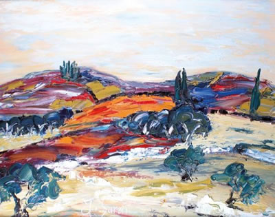 Sample artwork by Jean Sardi (Born 1947), known for colorful paintings of provence - View similar artists and auction records