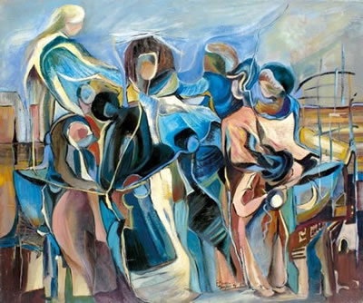 Sample artwork by Emilienne Moreau-Dechelle (Born 1940), known for painting - View similar artists and auction records