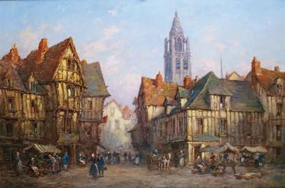 PLACE DU MARCHÉ ANIMÉE EN NORMANDIE