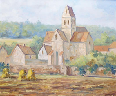 LES MAISONS PRÈS DE L'ÉGLISE by Jordi Amoros - Auction record, sale price, and art valuation. Compare with similar artists and explore comparable artworks.