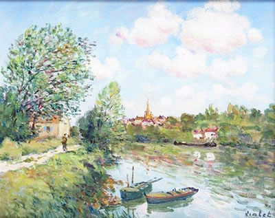 BORD DE RIVIÈRE MORET SUR LOING