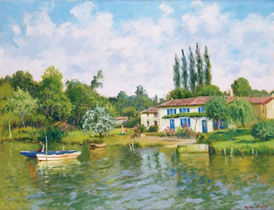 LA SÈVRE NIORTAISE À COULON. by Maurice Lemaitre - Auction record, sale price, and art valuation. Compare with similar artists and explore comparable artworks.