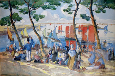 LES RÉGATES À L'ÎLE AUX MOINES