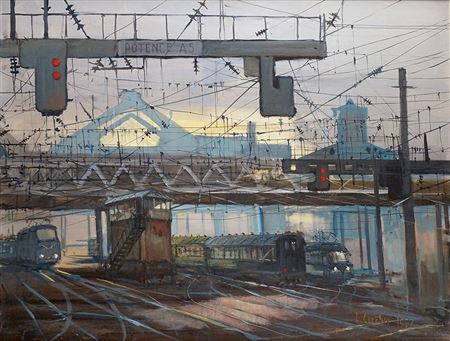 PARIS, LA GARE SAINT-LAZARE by Lucien Guerber - Auction record, sale price, and art valuation. Compare with similar artists and explore comparable artworks.