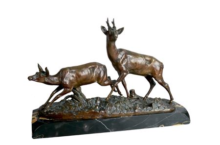 COUPLE DE CHEVREUILS