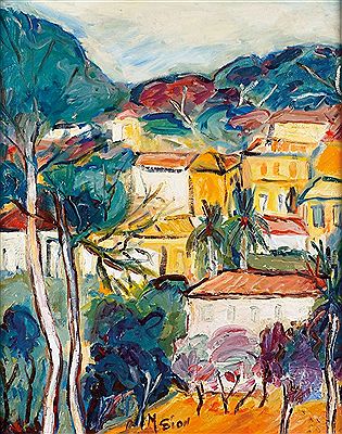 Sample artwork by Marie Sion (Born 1956), known for painting - View similar artists and auction records