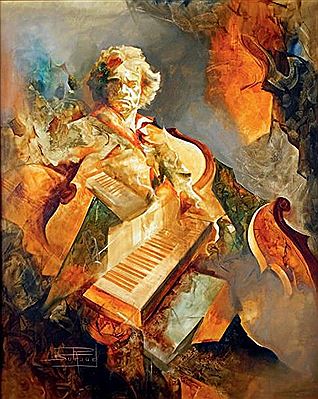 HOMMAGE À BEETHOVEN by Roger Suraud - Auction record, sale price, and art valuation. Compare with similar artists and explore comparable artworks.