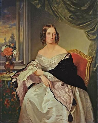 DAMENBILDNIS (BARONIN OTTILIE BIBRA?)