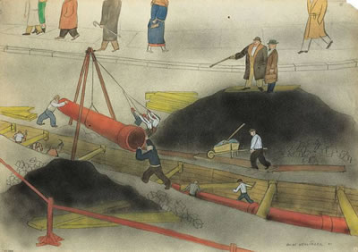 STRASSENARBEITER by Oscar Nerlinger - Auction record, sale price, and art valuation. Compare with similar artists and explore comparable artworks.