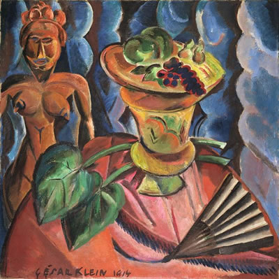 STILLEBEN MIT AFRIKANISCHER FIGUR