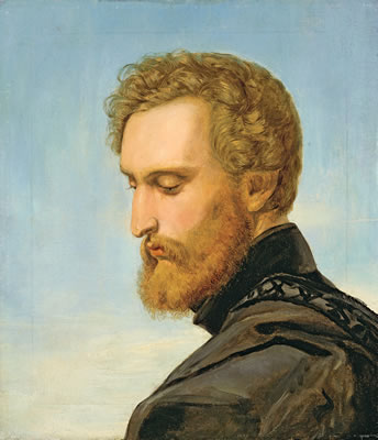 BILDNIS DES MALERS HEINRICH HEINLEIN IM PROFIL
