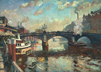 BLICK AUF DIE JANNOWITZBRÜCKE IN BERLIN by Ulrich Hubner - Auction record, sale price, and art valuation. Compare with similar artists and explore comparable artworks.