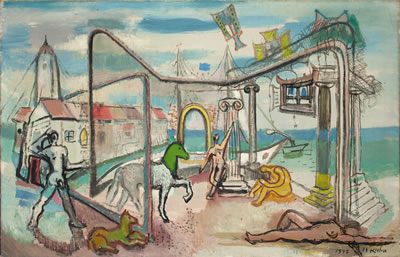 Sample artwork by Hans Kuhn (1905 - 1991), known for expressionism, painting - View similar artists and auction records