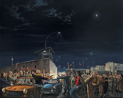 EX ORIENTE LUX. DIE NACHT VOM 9. NOVEMBER 1989 AM GRENZUBERGANG PRINZENSTRASSE by Mathias Koeppel - Auction record, sale price, and art valuation. Compare with similar artists and explore comparable artworks.