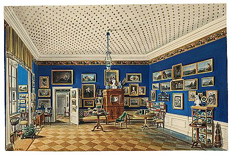 DAS SCHREIBKABINETT DES PRINZEN WILHELM UND DER PRINZESSIN MARIANNE IM Königlichen SCHLOSS BERLIN