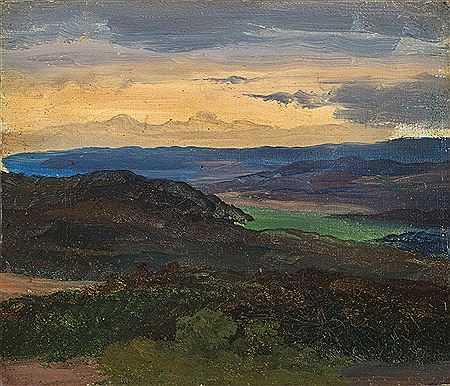 Blick von der Wartburg bei Sonnenuntergang by Friedrich Johann Christian Ernst Preller I - Auction record, sale price, and art valuation. Compare with similar artists and explore comparable artworks.