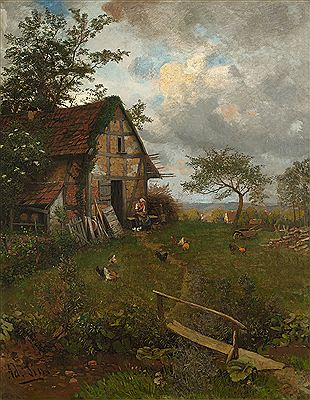 Ländliche Idylle am Abend