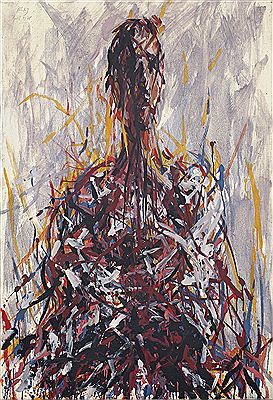 „Halbfigur - sitzende Frau"